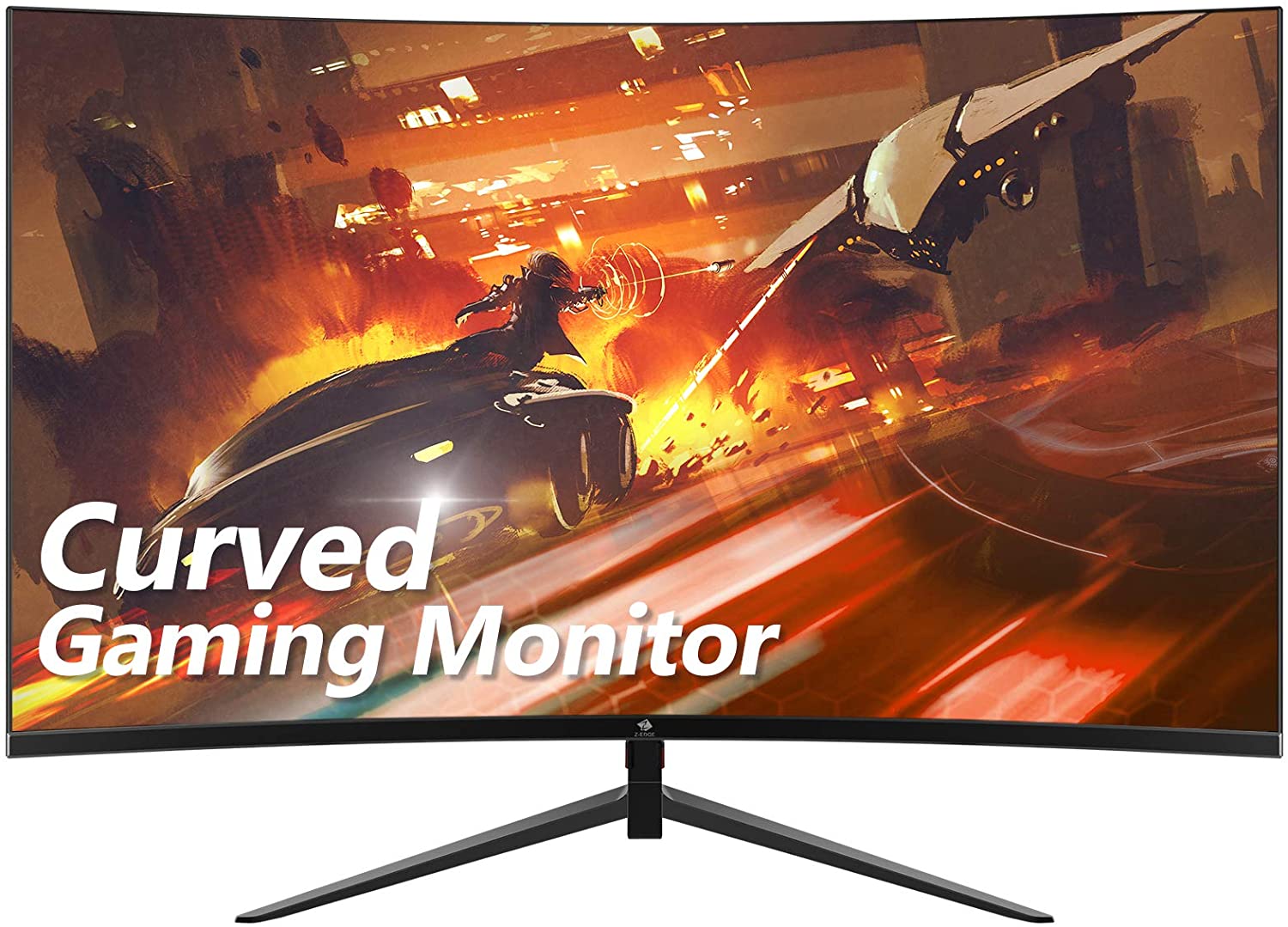 Z-Edge UG27 27-inch Curved Gaming Monitor 16:9 1920x1080 200/144Hz 1ms Frameless LED Gaming Monitor, AMD